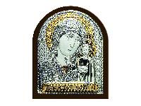 Казанская икона Божьей Матери (серебро 960*, золочение 750*) в рамке Классика
