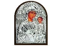 Иверская икона божьей матери (серебро 960*) в рамке Классика
