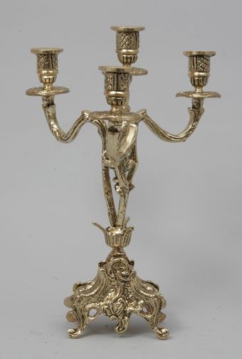 Пара канделябров на 4 свечи из бронзы Virtus (арт. 4052)