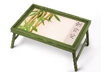 Столик для завтрака в постель "Бамбук" (зеленый)